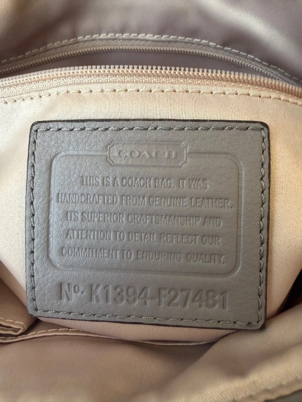 Coach color dusty